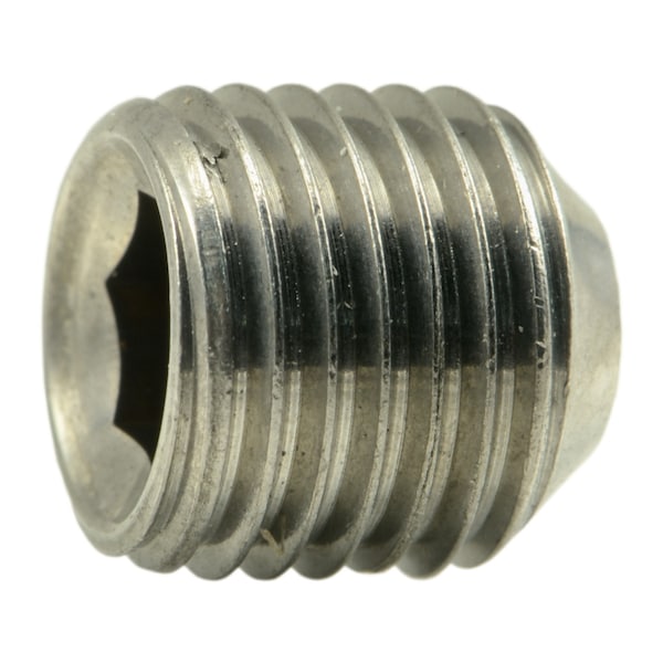 Midwest Fastener 3/8"-24 x 3/8" 18-8 Stainless Steel Fine Thread Hex Socket Headless Set Screws 10PK 38933 - main